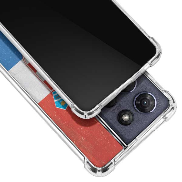 Croatia Flag Distressed Moto G 5G (2025) Clear Case