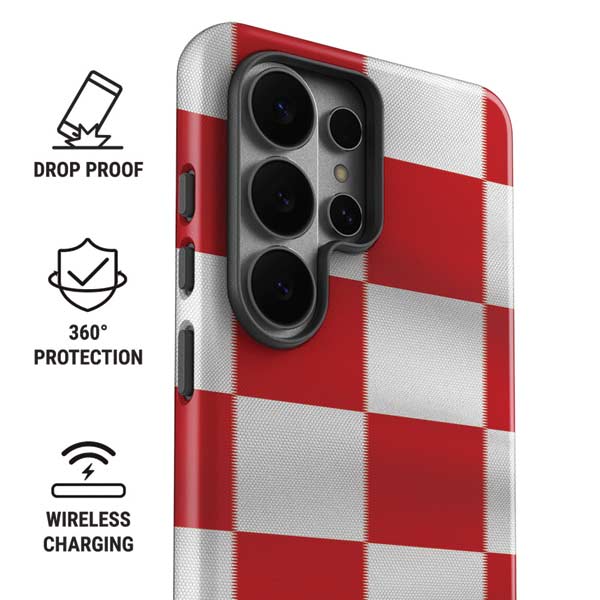 Croatia Soccer Flag Galaxy S26 Ultra Impact Case
