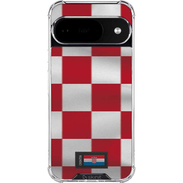 Croatia Soccer Flag Google Pixel 10 Clear Case