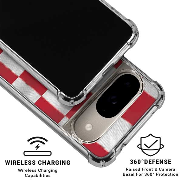Croatia Soccer Flag Google Pixel 10 Clear Case