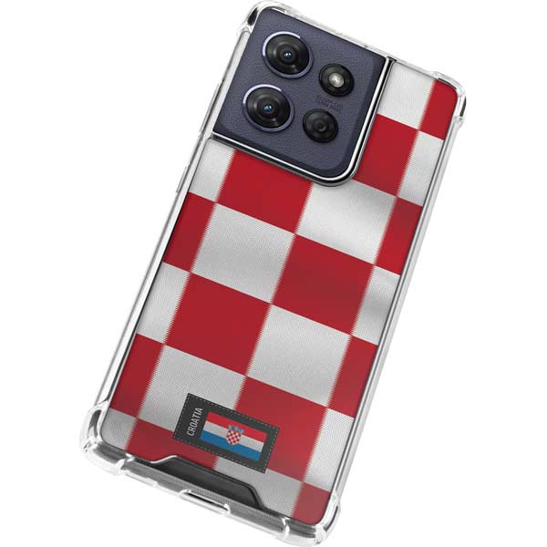 Croatia Soccer Flag Moto G 5G (2025) Clear Case
