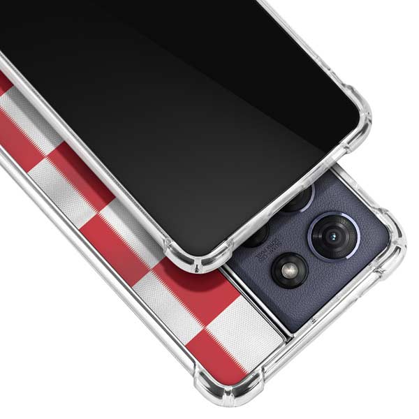 Croatia Soccer Flag Moto G 5G (2025) Clear Case