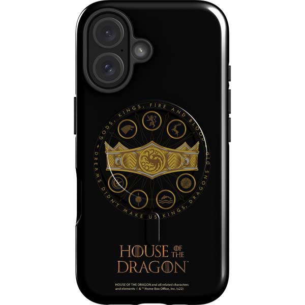 HBO House of the Dragon Crown and Sigils iPhone 16 Plus Magsafe Impact Case