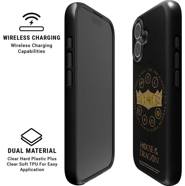 HBO House of the Dragon Crown and Sigils iPhone 16 Plus Magsafe Impact Case