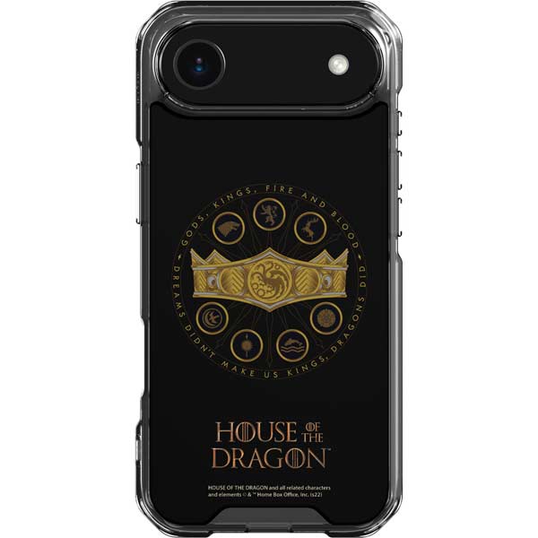 HBO House of the Dragon Crown and Sigils iPhone 17 Air Clear Case