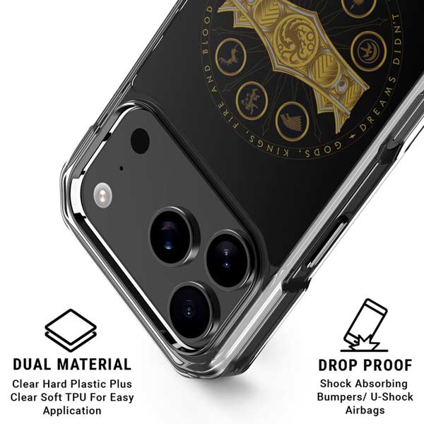 HBO House of the Dragon Crown and Sigils iPhone 17 Pro Max MagSafe Case