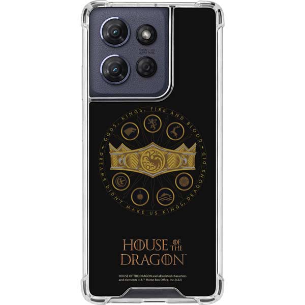 HBO House of the Dragon Crown and Sigils Moto G Power 5G (2025) Clear Case