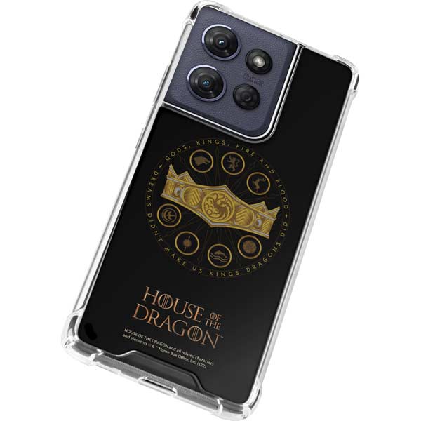 HBO House of the Dragon Crown and Sigils Moto G Power 5G (2025) Clear Case