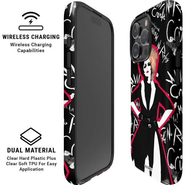Disney Cruella (2021) Animated Pattern iPhone 16 Pro Max Magsafe Impact Case