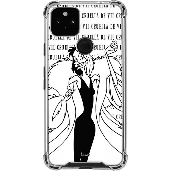 Disney Villains Cruella de Vil Black and White Pixel Cases