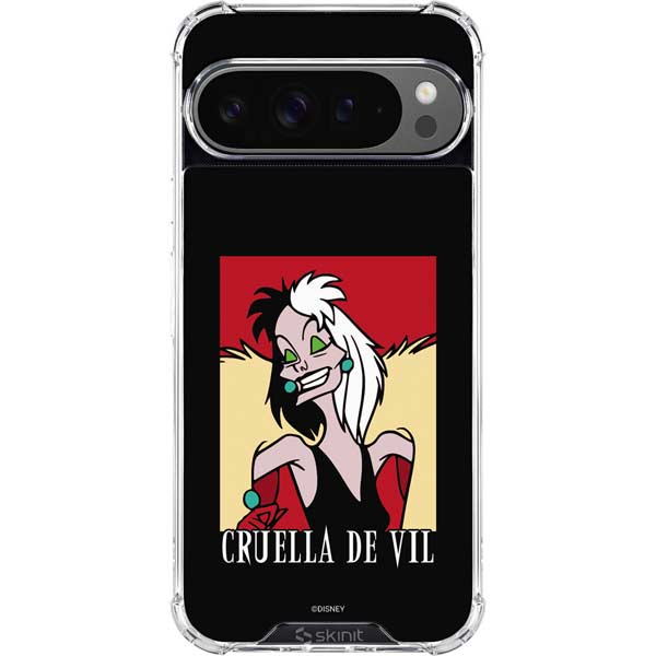 Disney Villains Cruella de Vil Google Pixel 10 Pro Clear Case