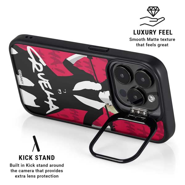 Disney Cruella (2021) Evil Laugh iPhone 14 Pro Kickstand Case