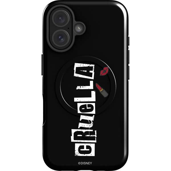 Disney Cruella (2021) Logo and Lipstick iPhone 16 Plus Magsafe Impact Case