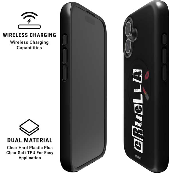 Disney Cruella (2021) Logo and Lipstick iPhone 16 Plus Magsafe Impact Case