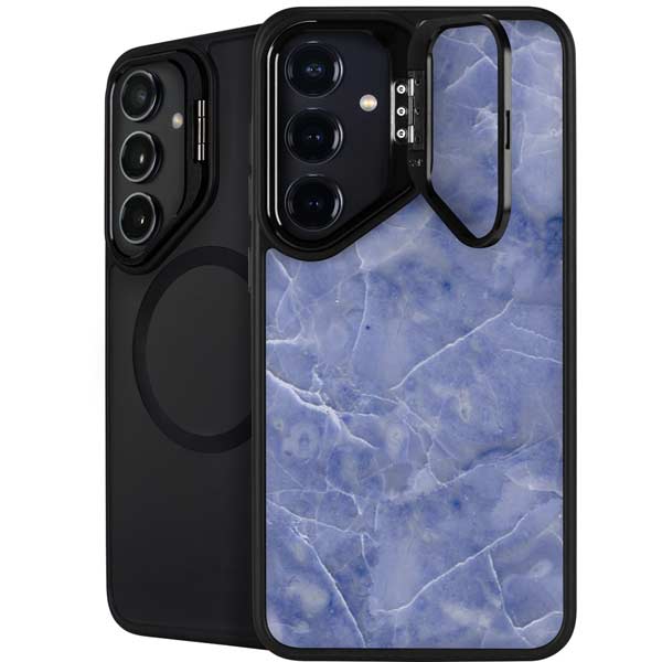 Crushed Blue Galaxy S26 Kickstand Case