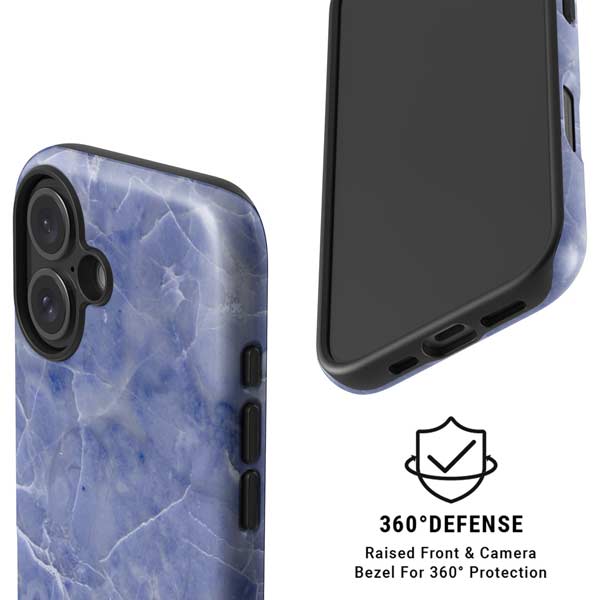 Crushed Blue iPhone 16 Magsafe Impact Case