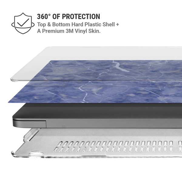 Crushed Blue MacBook Pro 14in (2021-24) Case plus Skin