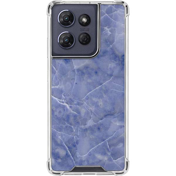 Crushed Blue Moto G Power 5G (2025) Clear Case