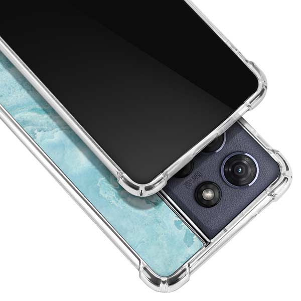 Crystal Turquoise Moto G 5G (2025) Clear Case