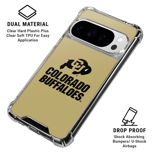 University of Colorado CU Collegiate Text Google Pixel 10 Pro XL Clear Case