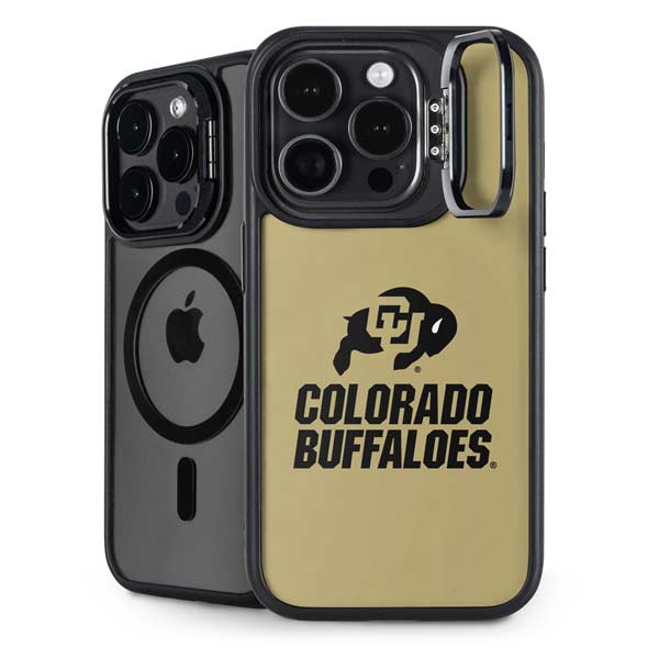 University of Colorado CU Collegiate Text iPhone 14 Pro Kickstand Case