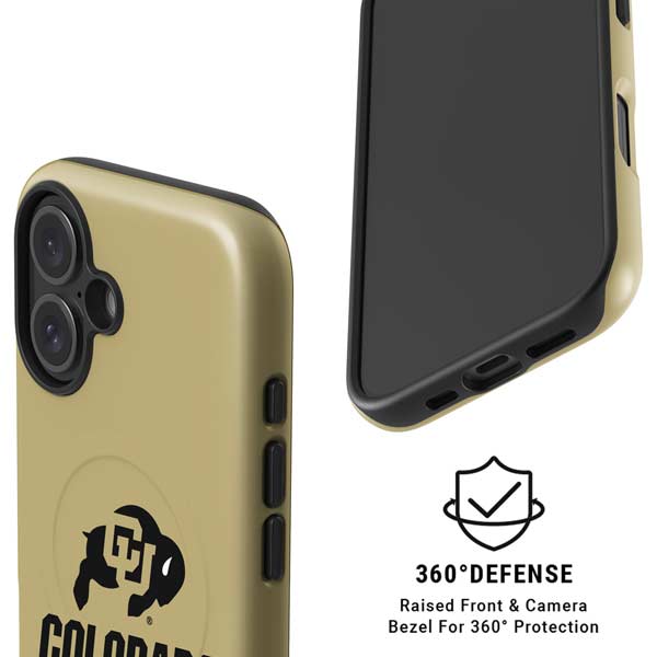 University of Colorado CU Collegiate Text iPhone 16 Plus Magsafe Impact Case