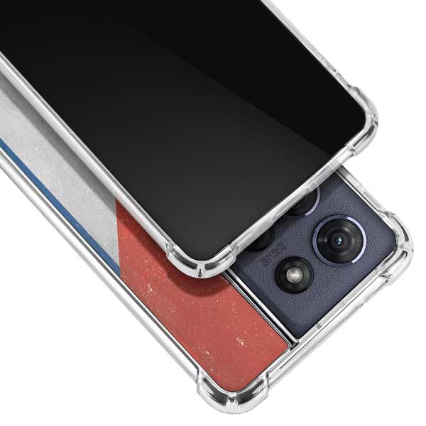 Cuban Flag Distressed Moto G Power 5G (2025) Clear Case
