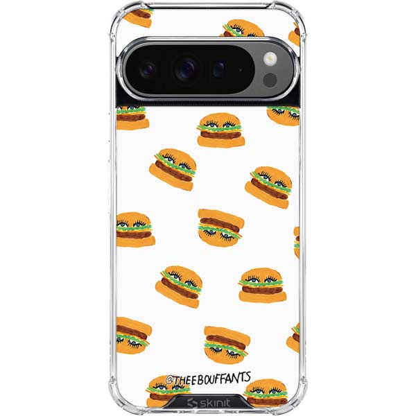 Bouffants and Broken Hearts Cute Burgers Google Pixel 10 Pro XL Clear Case