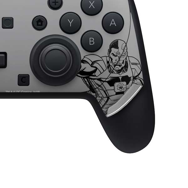 DC Comics Cyborg Comic Pop Nintendo Switch 2 (2025) Pro Controller Skin