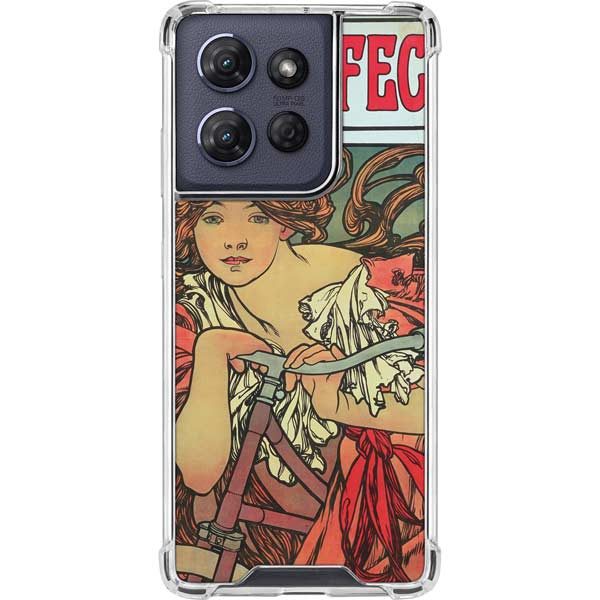 Alphonse Mucha Cycles Perfecta Moto G 5G (2025) Clear Case