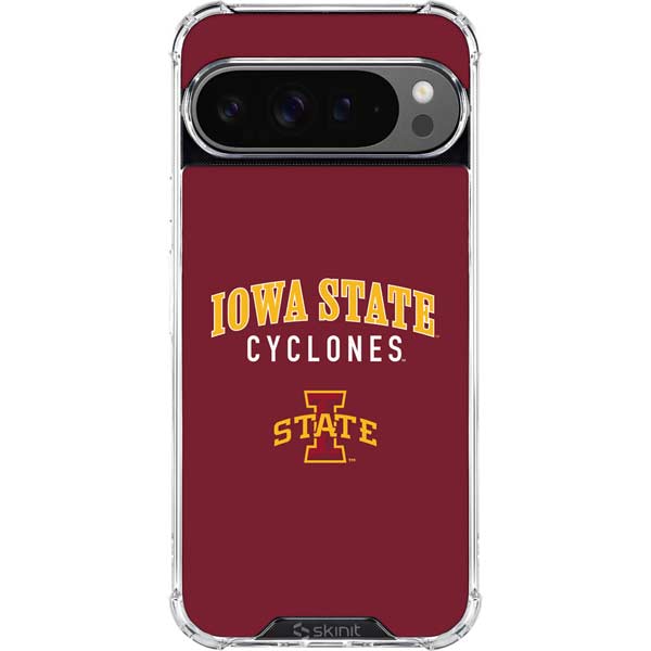 Iowa State University Collegiate Text Google Pixel 10 Pro Clear Case