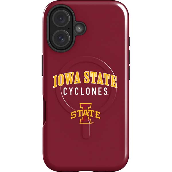 Iowa State University Collegiate Text iPhone 16 Magsafe Impact Case