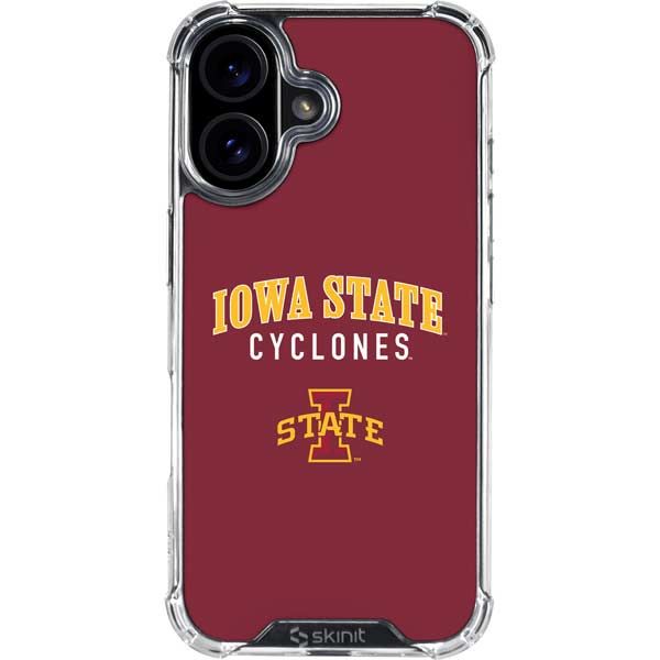 Iowa State University Collegiate Text iPhone 17 Clear Case