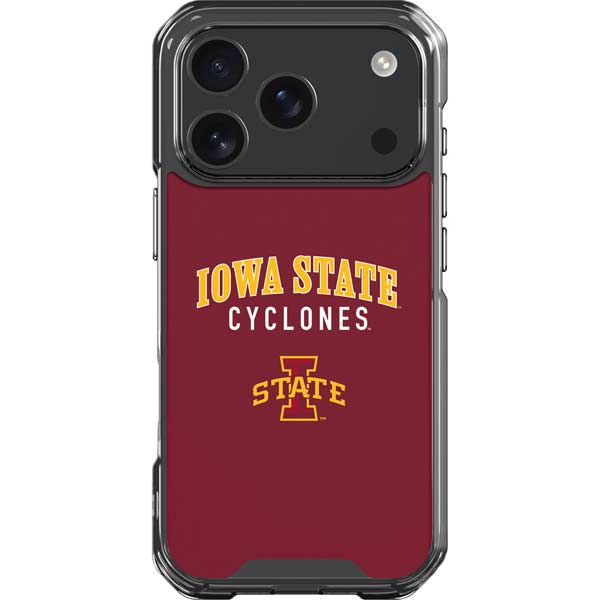 Iowa State University Collegiate Text iPhone 17 Pro Clear Case