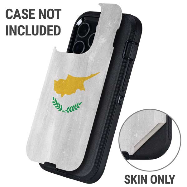 Cyprus Flag Distressed Otterbox Defender iPhone Skin