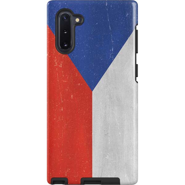 Czech Republic Flag Distressed Galaxy Cases