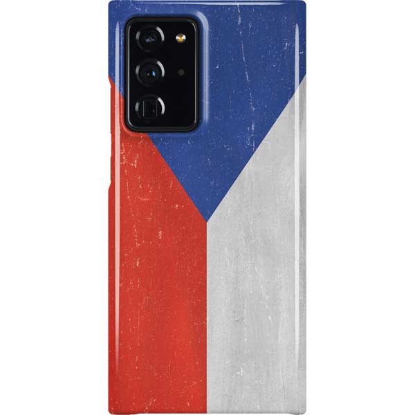 Czech Republic Flag Distressed Galaxy Cases