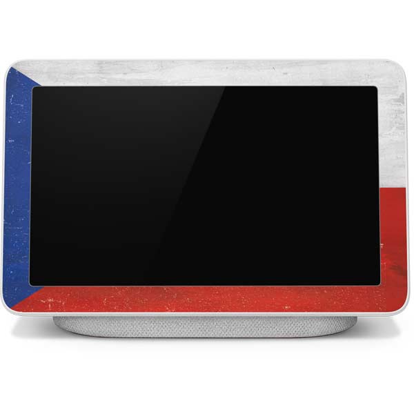 Czech Republic Flag Distressed Google Home Hub Skin