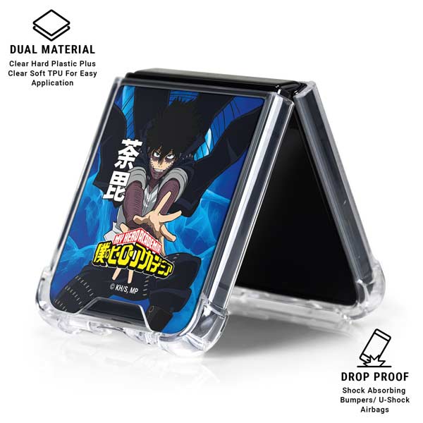 My Hero Academia Dabi Season 6 Galaxy Z Flip7 Clear Case