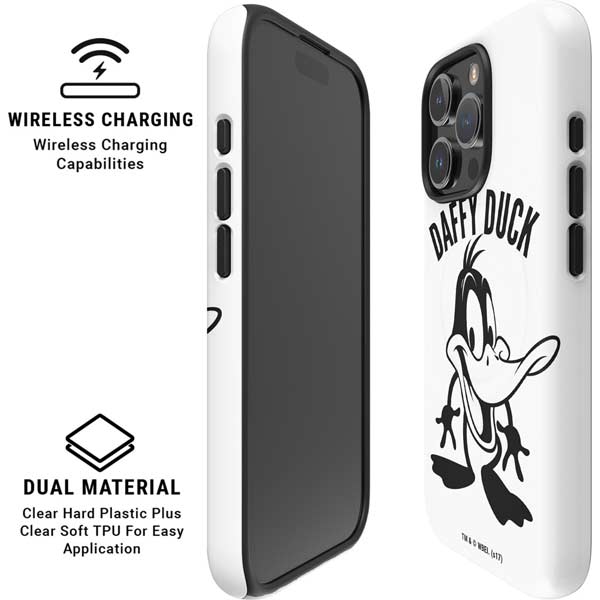 Looney Tunes Daffy Duck Big Head iPhone 16 Pro Max Magsafe Impact Case