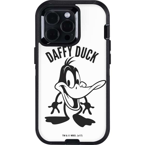 Looney Tunes Daffy Duck Big Head Otterbox Defender iPhone Skin