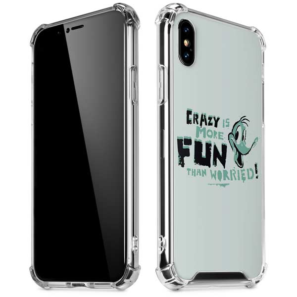 Looney Tunes Daffy Duck Crazy iPhone X/XS Clear Case