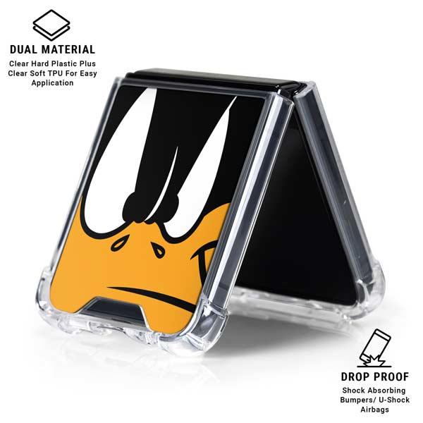Looney Tunes Daffy Duck Galaxy Z Flip7 Clear Case