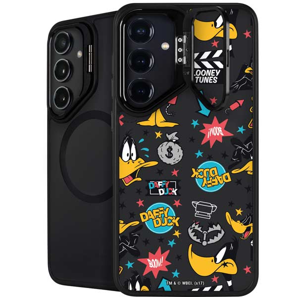 Looney Tunes Daffy Duck Patches Galaxy S26 Plus Kickstand Case
