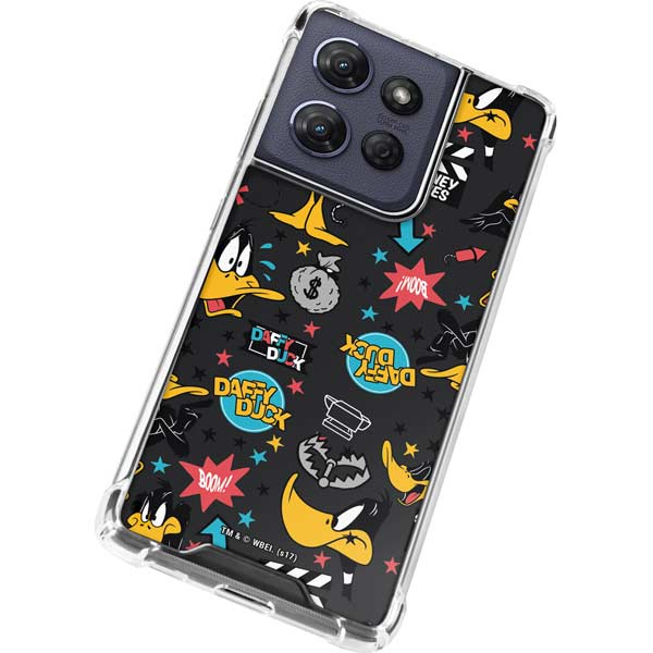 Looney Tunes Daffy Duck Patches Moto G 5G (2025) Clear Case