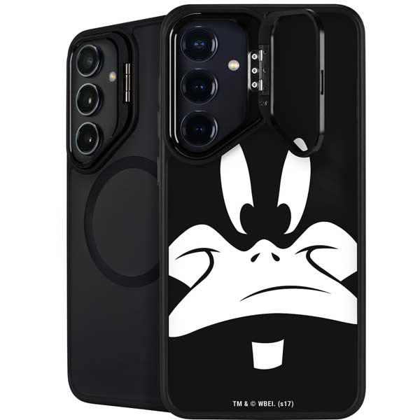 Looney Tunes Daffy Duck Plain Black and White Galaxy S26 Plus Kickstand Case