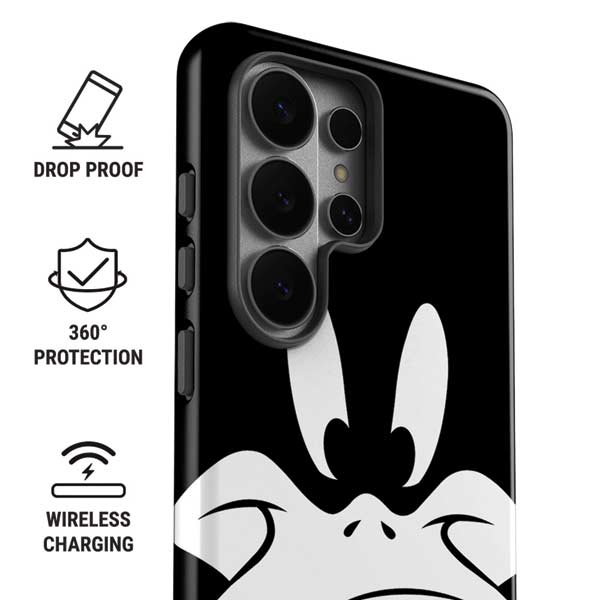 Looney Tunes Daffy Duck Plain Black and White Galaxy S26 Ultra Impact Case