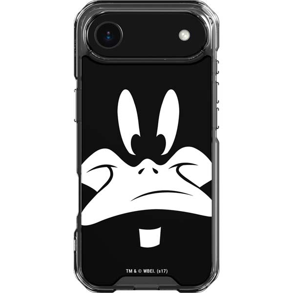 Looney Tunes Daffy Duck Plain Black and White iPhone 17 Air Clear Case