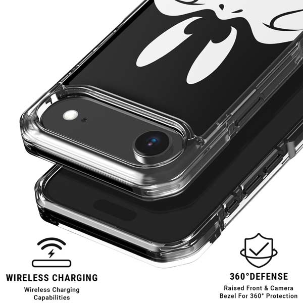 Looney Tunes Daffy Duck Plain Black and White iPhone 17 Air Clear Case