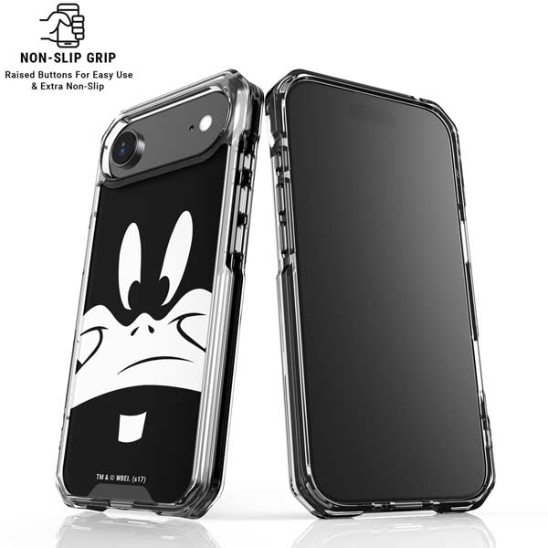 Looney Tunes Daffy Duck Plain Black and White iPhone 17 Air Clear Case